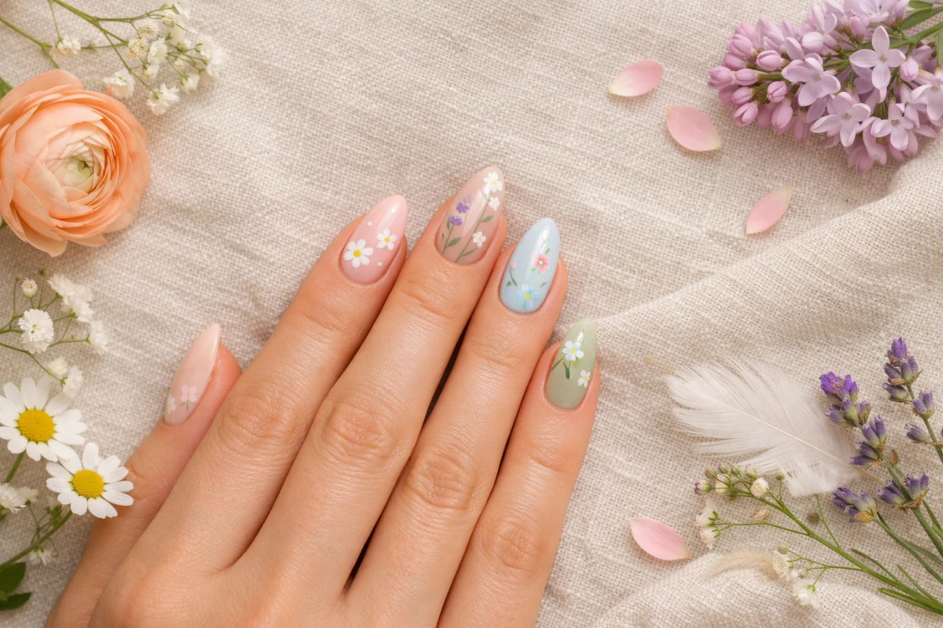 Wildflower Nail Designs