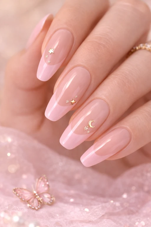 Pink French Tip Nails